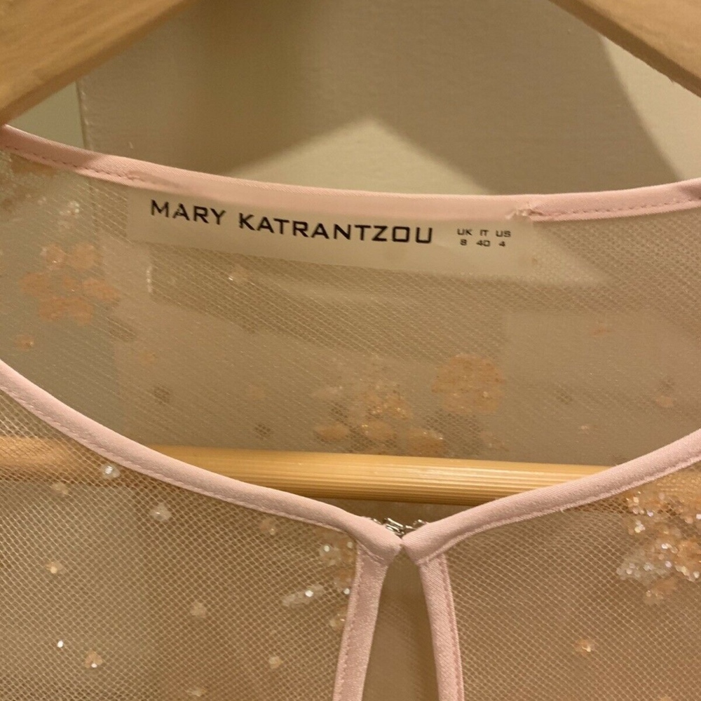 MARY KATRANTZOU Jacket Cardigan Dressy Pink Sheer - Picture 7 of 7